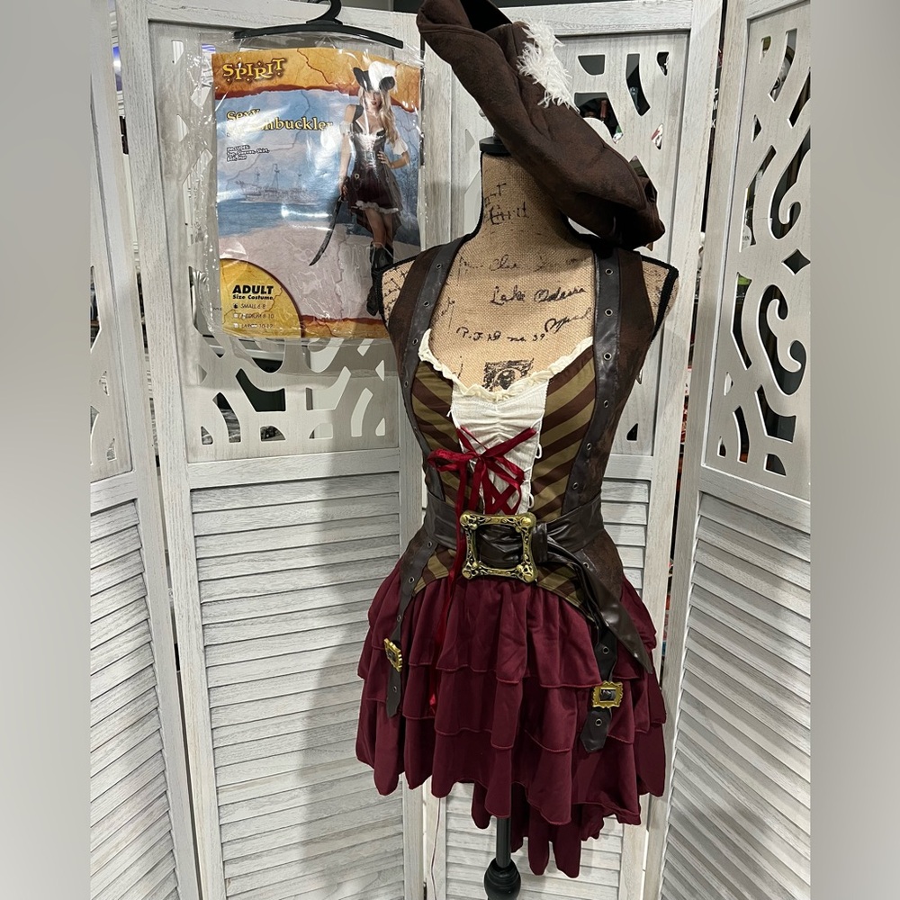 Spirit Brown and Burgundy Pirate Dress